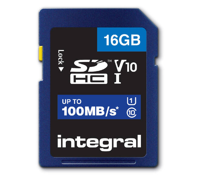 Geheugenkaart Integral SDHC V10 16GB