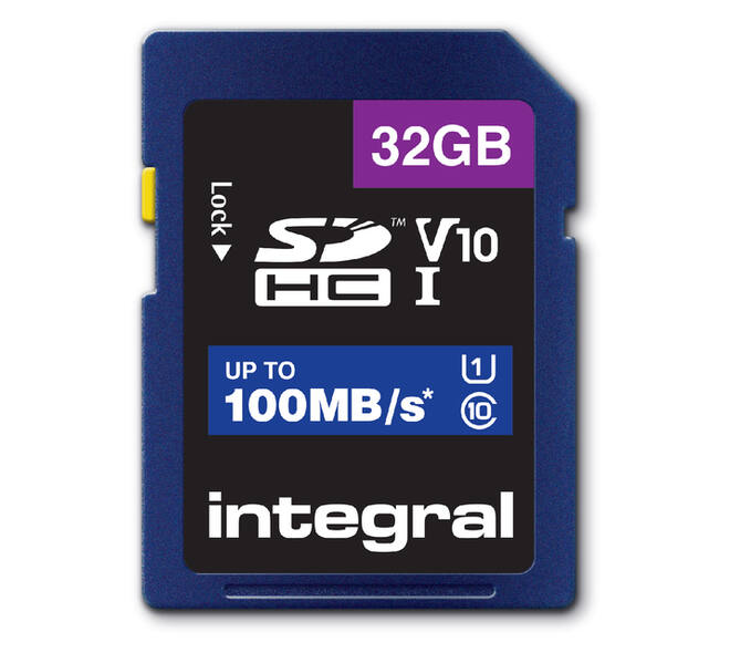 Geheugenkaart Integral SDHC V10 32GB