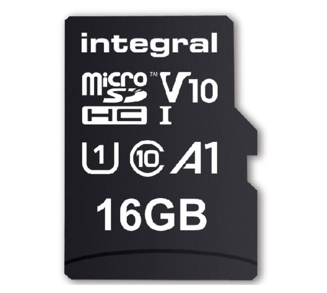 Geheugenkaart Integral microSDHC V10 16GB