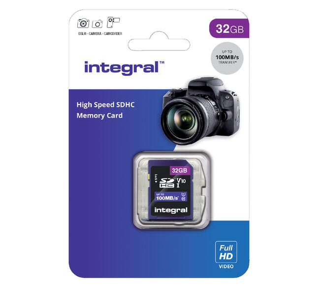 Geheugenkaart Integral SDHC V10 32GB