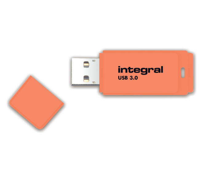 USB stick 3.0 Integral Neon USB-A 64GB oranje