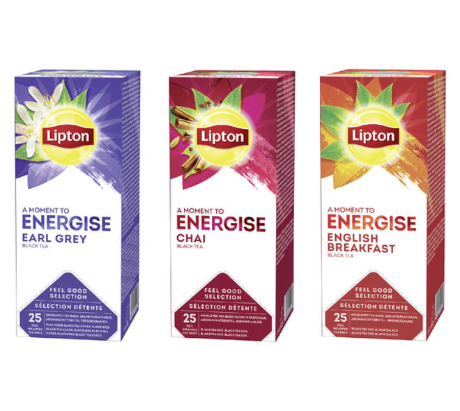 Thee Lipton Energise English breakfast 25x1.5gr