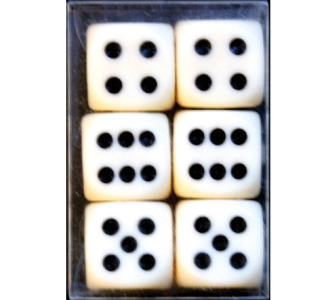 Dobbelstenen Verhaak 6 stuks