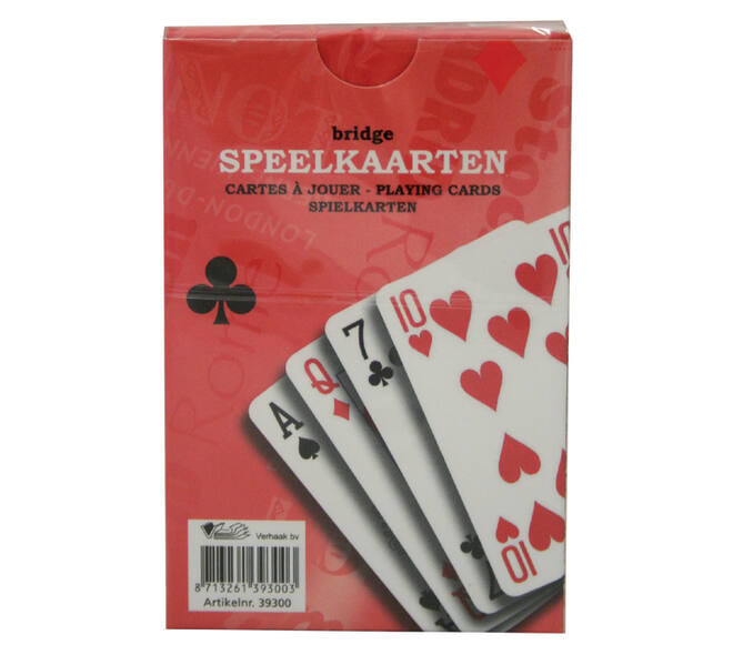Speelkaarten premium rood