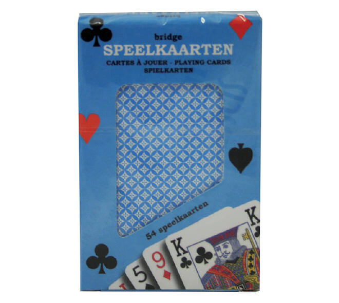 Speelkaarten premium blauw