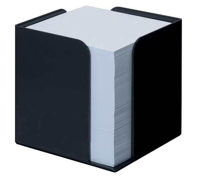 Memokubus Djois Re-Solution recycled 95x95x95mm + 700vel zwart