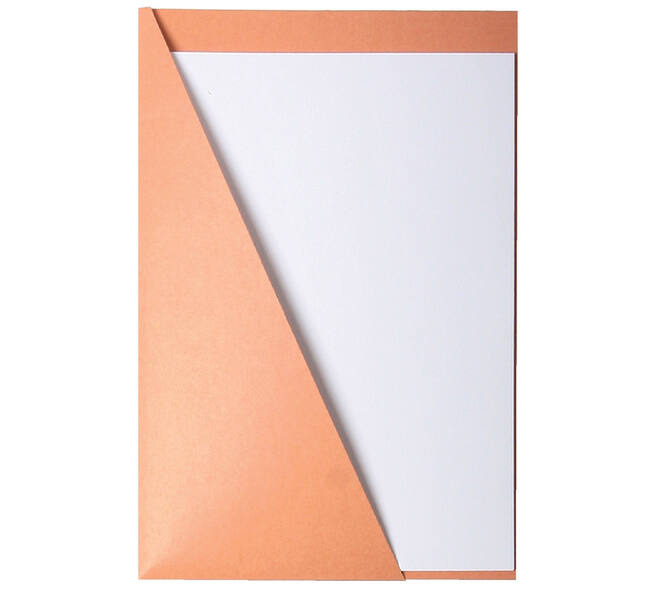 Insteekmap Quantore driehoek ICN1 219x330mm 225gr chamois