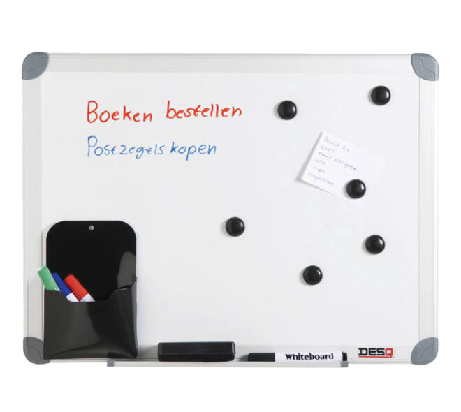 Whiteboard Desq 450x600mm in kunststof draagtas