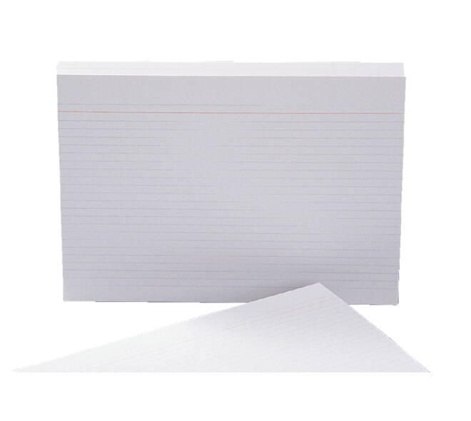 Systeemkaart Aurora 200x150mm lijn met rode koplijn 210gr wit 100 vel
