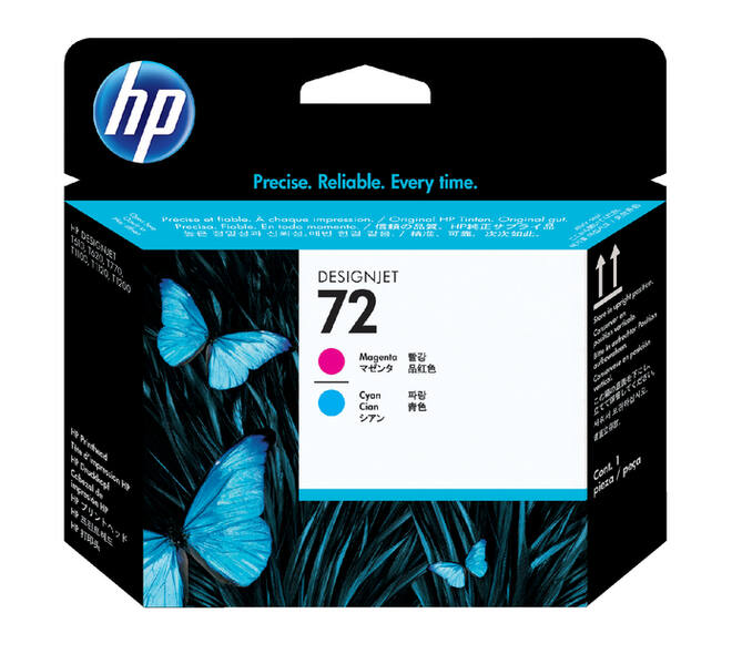 Printkop HP C9383A 72 rood + blauw
