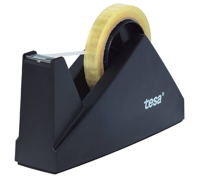 Plakbandhouder tesa® Easy Cut Economy voor rollen tot 66m zwart