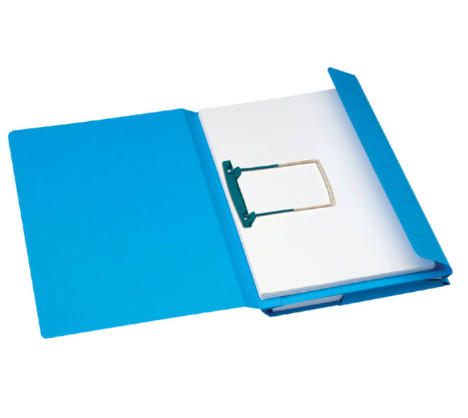 Combimap Secolor folio 1 klep recycled 250gr blauw