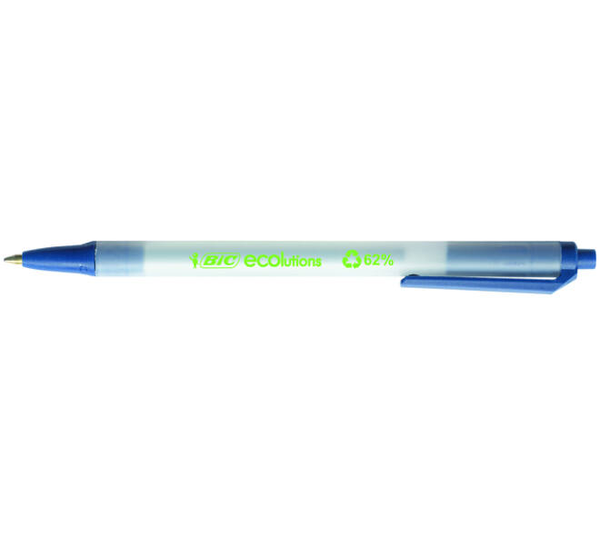 Balpen Bic Ecolutions medium blauw