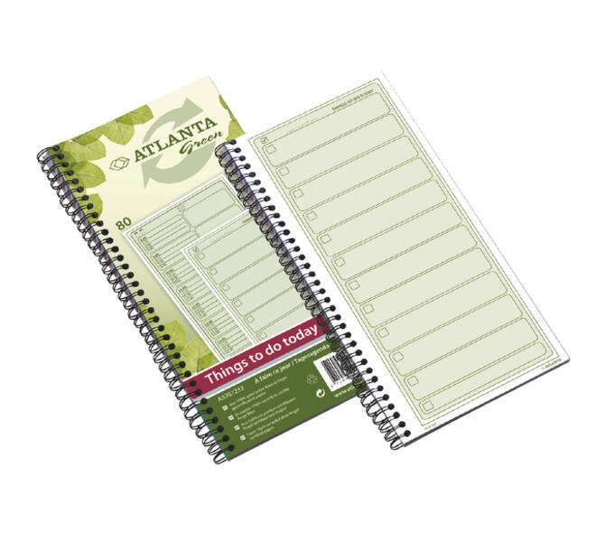 Things to do Djois Atlanta recycled papier Today 297x140mm 80vel 70gr groen