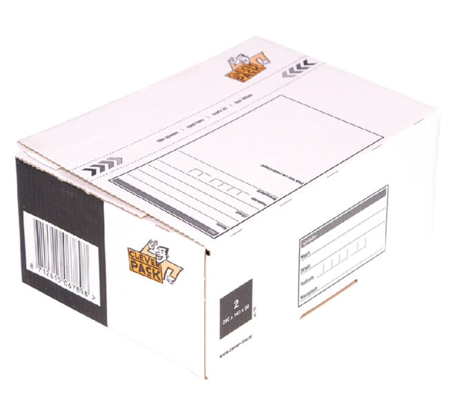 Postpakketbox 2 CleverPack 200x140x80mm wit