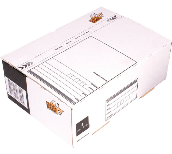 Postpakketbox 3 CleverPack 240x170x80mm wit