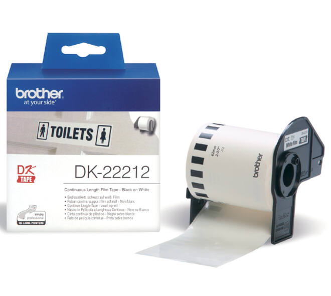 Etiket Brother DK-22212 doorlopend 62mm 1 rol á 15m wit
