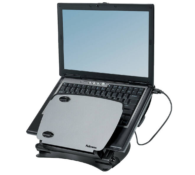 Laptopstandaard Professional series metaal + USB