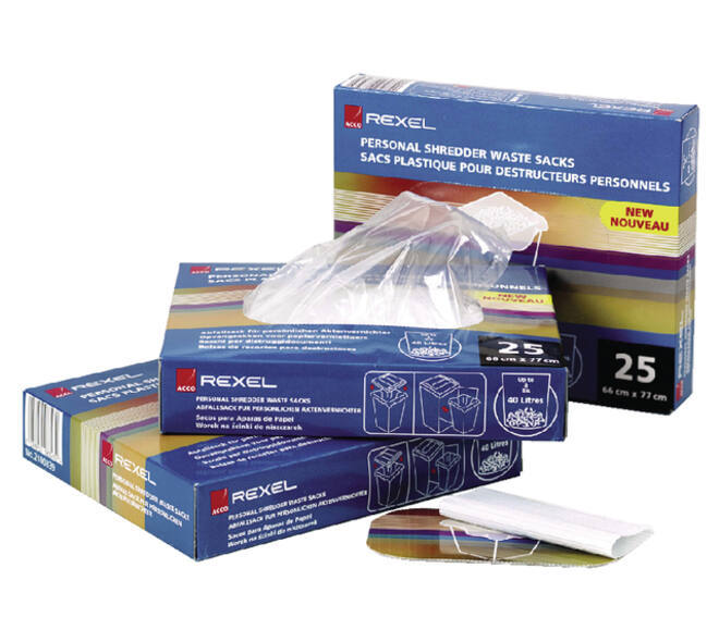 Papiervernietigerzak Rexel 240x98cm 115 liter 100 stuks