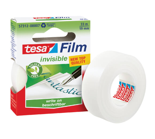 Plakband tesafilm® Invisible 33mx19mm mat transparant,