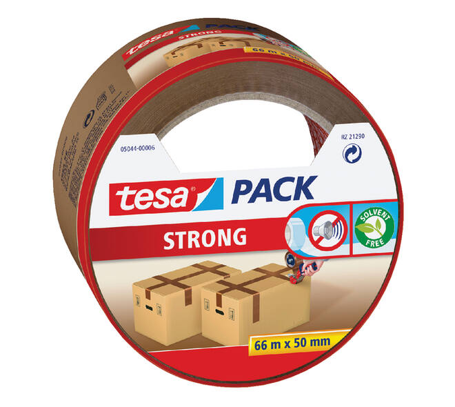 Verpakkingstape tesapack® Strong 66mx50mm bruin