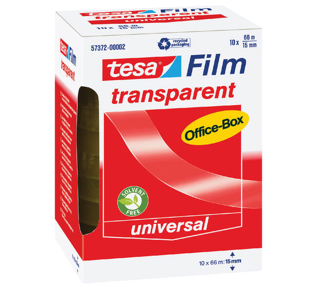 Plakband tesafilm® 66mx15mm transparant
