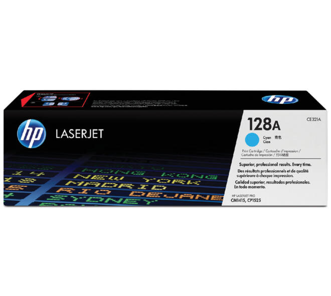 Tonercartridge HP CE321A 128A blauw