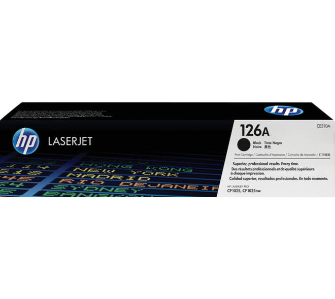 Tonercartridge HP CE310A 126A zwart