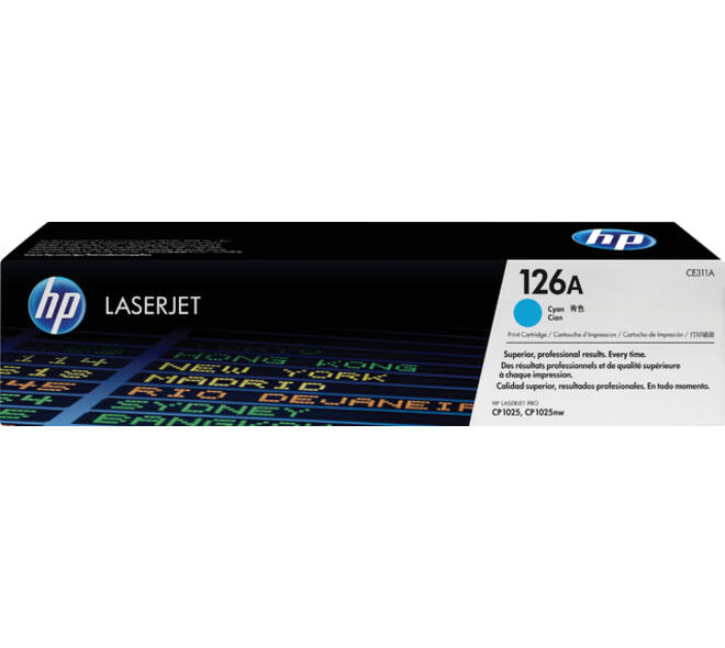 Tonercartridge HP CE311A 126A blauw