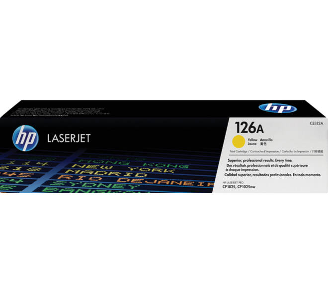 Tonercartridge HP CE312A 126A geel