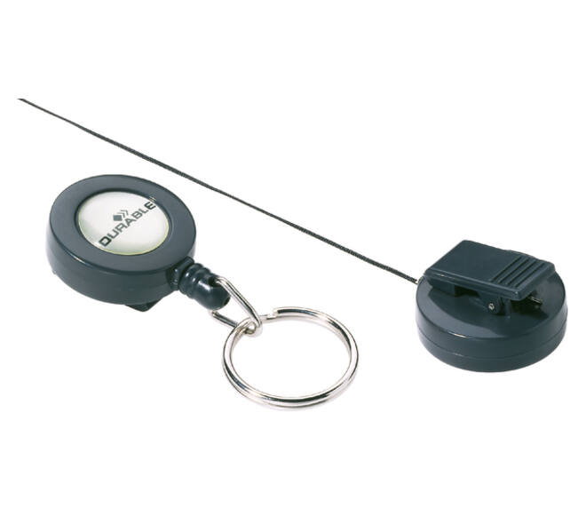 Afrolmechanisme Durable 8222 met sleutelring 800mm antraciet