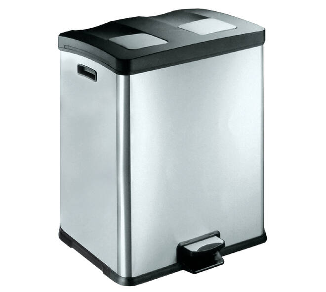 Pedaalemmer EKO Rejoice 2x30 liter mat rvs
