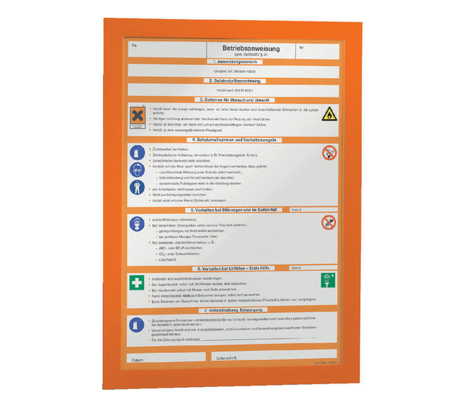 Duraframe Durable 487209 A4 oranje 2 stuks