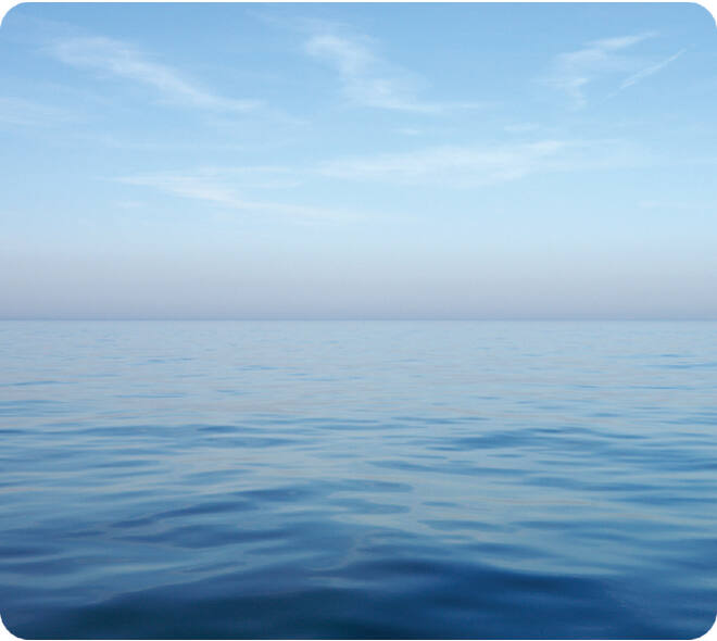 Muismat Fellowes natuur collectie blauwe oceaan 228x203mm