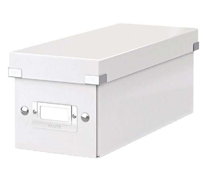 CD-opbergdoos Leitz Click & Store WOW  gerecycled karton 143x136x352mm wit