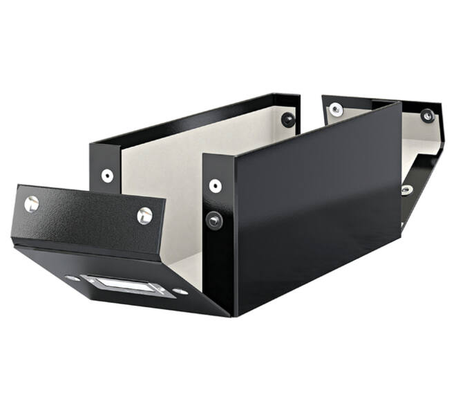 CD-opbergdoos Leitz Click & Store WOW  gerecycled karton 143x136x352mm zwart