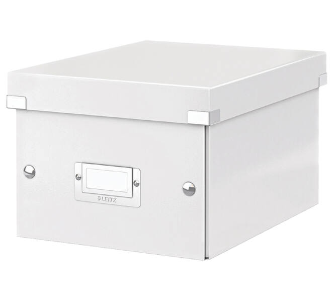 Opbergdoos Leitz Click & Store WOW klein gerecycled karton 220x160x282mm wit