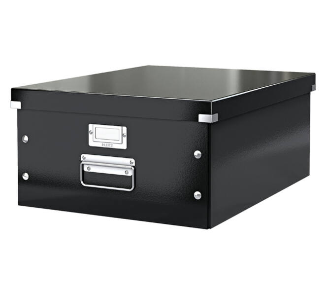 Opbergdoos Leitz Click & Store WOW groot 369x200x482mm zwart