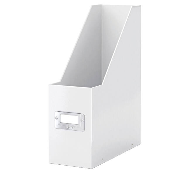 Tijdschriftencassette Leitz WOW click & store gerecycled karton wit