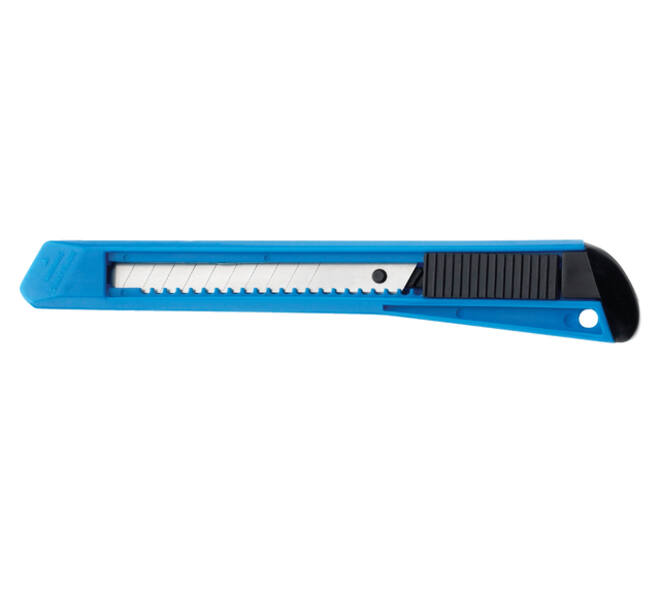 Snijmes Westcott Office 9mm met schuifsluiting blauw