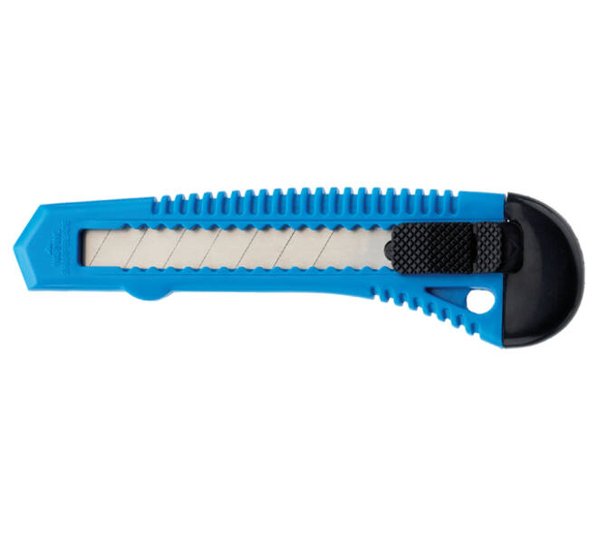 Snijmes Westcott Office 18mm met schuifsluiting blauw