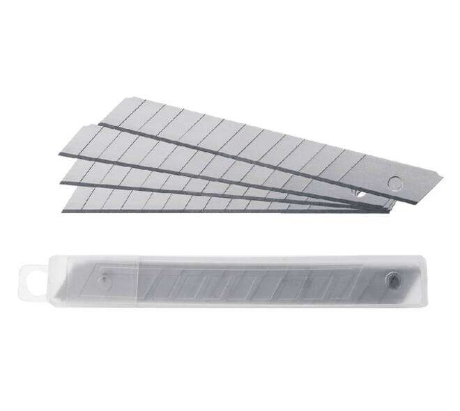 Snijmes Westcott Office 9mm met schuifsluiting en metalen houder blauw