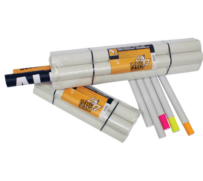 Verzendkoker CleverPack A0 850x50x1.5 met doppen wit pak à 5 stuks