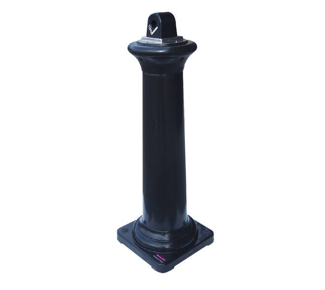Asbak Rubbermaid Groundskeeper Tuscan vrijstaand zwart