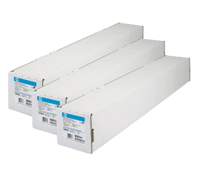 Inkjetpapier HP C6810A 914mmx91,4m 90gr helder wit
