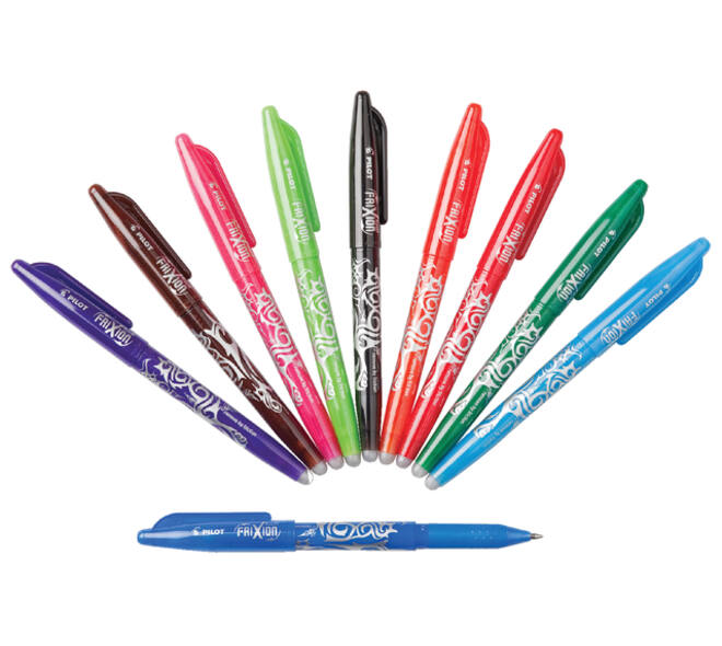 Rollerpen PILOT friXion medium basis assorti Set2Go à 4 stuks