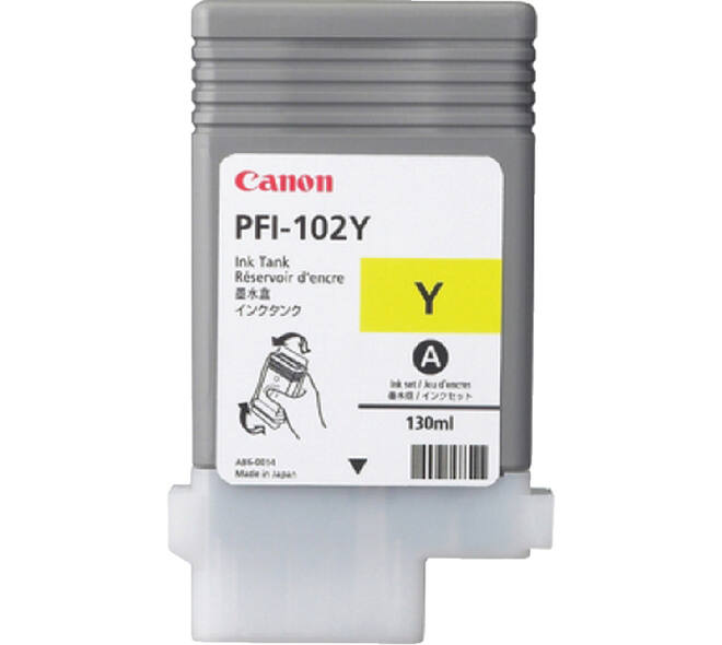 Inktcartridge Canon PFI-102 geel