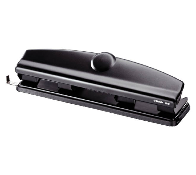Perforator Esselte Q10 4-gaats 10 vel zwart