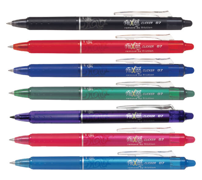 Rollerpen PILOT friXion clicker medium groen