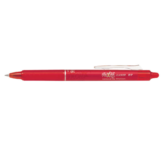 Rollerpen PILOT friXion clicker medium rood